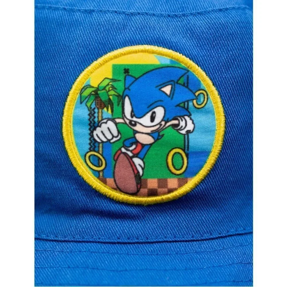 Sonic the Hedgehog Kids Reversible Bucket Sun Hat Summer